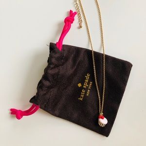 Kate Spade limited edi. Magnolia Cupcake necklace